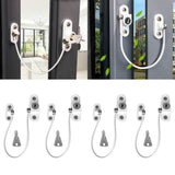 4Pcs/Set Window Locks Children Protection Lock Stainless Steel Window Limiter Baby Safety Infant Security Window Locks