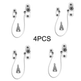 4Pcs/Set Window Locks Children Protection Lock Stainless Steel Window Limiter Baby Safety Infant Security Window Locks