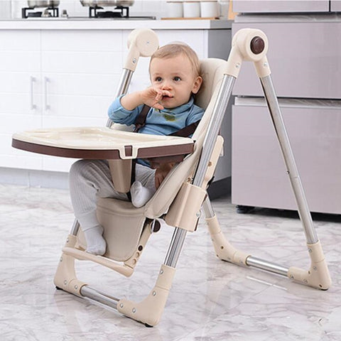 Upgrade With Wheels Newborn Baby Chair Portable Infant Seat Adjustable Folding Baby Dining Chair High Chair Baby Feeding Chairs