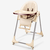 Upgrade With Wheels Newborn Baby Chair Portable Infant Seat Adjustable Folding Baby Dining Chair High Chair Baby Feeding Chairs