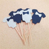 10Pcs Baby Shower Its a Boy Girl Clothes Cupcake Toppers Birthday Party Decorations Kids Favors Supplies Babyshower